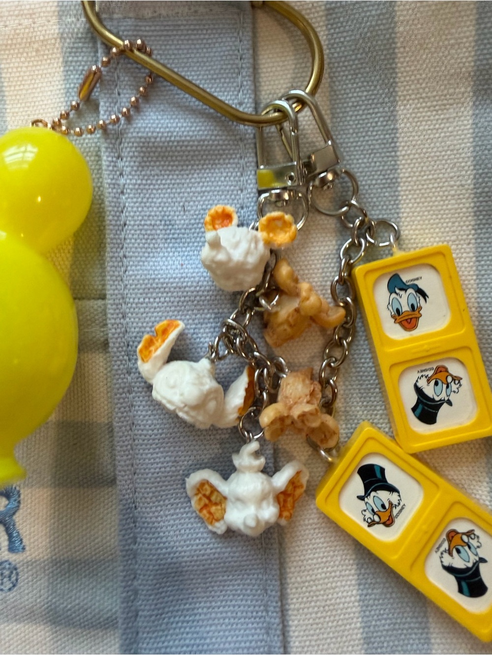 Disney popcorn cluster bag charm